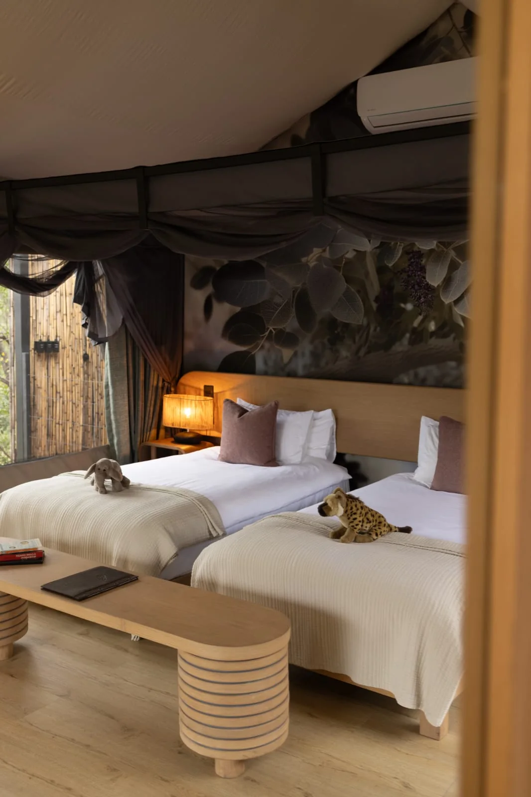 18 On The Hill guest room with warm lodge detailing